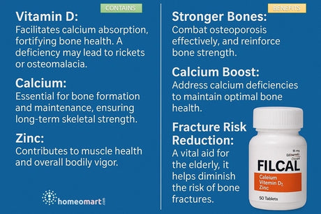 Filcal D for stronger bones, calcium boost and fracture risk reduction