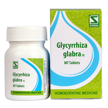 Schwabe Glycyrrhiza glabra 1x Tablets for Cough, Sore Throat, Bronchitis