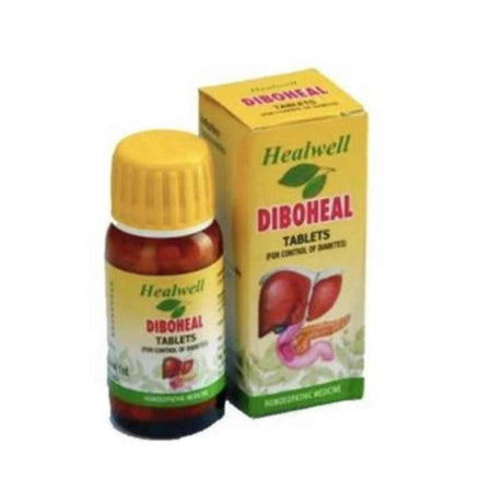 Healwell Diboheal Homeopathy Tablets for Management of Blood Sugar 