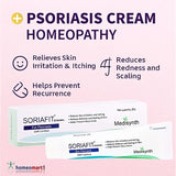 Medisynth, Soriafit Cream, Psoriasis, Homeopathic Cream, Skin Care, Topical Cream, Itchy Skin, Dry Skin, Scaly Skin, Skin Irritation, Calendula, Echinacea, Hamamelis, Thuja, 20 gm, Homeopathic Skin Care
