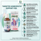 cervical pain relief homeopathy, homeopathic spinal support, homeopathic back pain drops, buy Lord's Spondi-Rite Drops, cervical spondylosis drops, homeopathic neck stiffness remedy