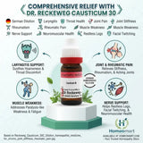 Voice Loss, Laryngitis, Throat Health, Joint Pain, Joint Stiffness, Rheumatism, Rheumatic Pain, Muscle Weakness, Nerve Support, Neuromuscular Health, Restless Legs, Facial Twitching, Constitutional Remedy, Chronic Pain, Mobility