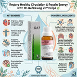 vertigo homeopathy remedy, dizziness medicine homeopathy, low blood pressure homeopathy, circulatory weakness homeopathy, german homeopathic drops circulation, R67 uses
