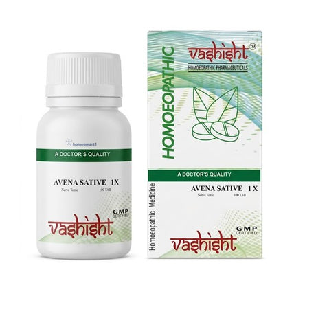 Avena Sativa 1X Tablets, Vashisht Avena Sativa Tablets, Avena Sativa Mother Tincture Tablets, Homeopathic Nerve Tonic, Homeopathic Medicine for Stress,  Nerve Strengthening Tablets, Homeopathic Medicine for Anxiety, Avena Sativa Buy Online, Homeopathic Vitality Tonic, Natural Focus Enhancement Tablets, Homeopathic Energy Supplement
