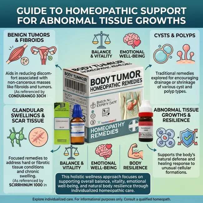 benign tumor homeopathy treatment, homeopathic tumor support, natural tumor wellness remedies, homeopathic remedies for cysts, homeopathic medicine for fibroids, homeopathy for tissue growths, natural remedies for gland swelling, homeopathic remedy for polyps, holistic tumor support, homeopathic wellness care, natural support for abnormal growths, homeopathy for scar tissue, homeopathic constitutional remedies, natural fibroid support, homeopathic remedies for tumour growths