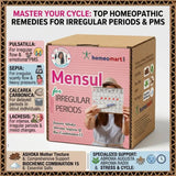 homeopathy for irregular menstrual cycles, homeopathic remedies for irregular periods, homeopathy for delayed and irregular periods, homeopathic support for scanty menstrual flow, homeopathy for changing menstrual flow, homeopathy for PMS and irregular periods, Pulsatilla for irregular periods, Sepia for irregular periods, Calcarea carbonica for delayed periods, Lachesis for irregular menstruation, Abroma Augusta for menstrual complaints, Abroma Radix for painful periods, Ashoka mother tincture for menstrua