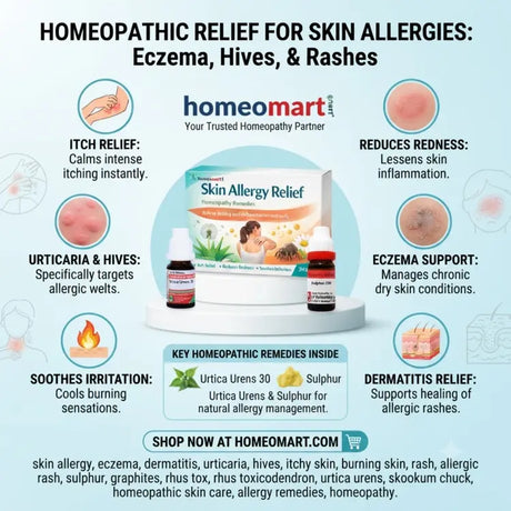 skin allergy remedy, eczema relief, dermatitis medicine, urticaria treatment, hives OTC med, itchy skin natural relief, burning skin, rash, allergic rash, sulphur, graphites, rhus tox, rhus toxicodendron, urtica urens, skookum chuck, homeopathic skin care, skin remedies, itching relief, chronic eczema, natural allergy support, allergy remedies, homeopathy,