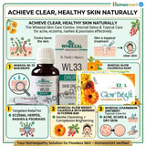 herbal skin care combo india, best homeopathic skin treatment kit, anti acne homeopathy combo, natural skin care kit for glowing skin, wheezal combo for skin problems, buy homeopathy skin kit online india