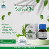 cold and flu tablet uses in homeopathy, homeopathy for influenza, SBL flu tablets, sneezing relief tablets, homeopathic fever medicine