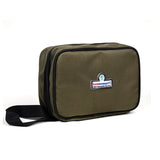 cloth lined zip case containing homeopathy remedies 