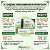 natural remedy for eczema dry skin, Dermi X tablets cream soap, homeopathy for skin infections, anti itching homeopathic cream, psoriasis homeopathy treatment
