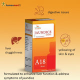 Allen Jaundice Drops packaging with product benefit details on an orange background