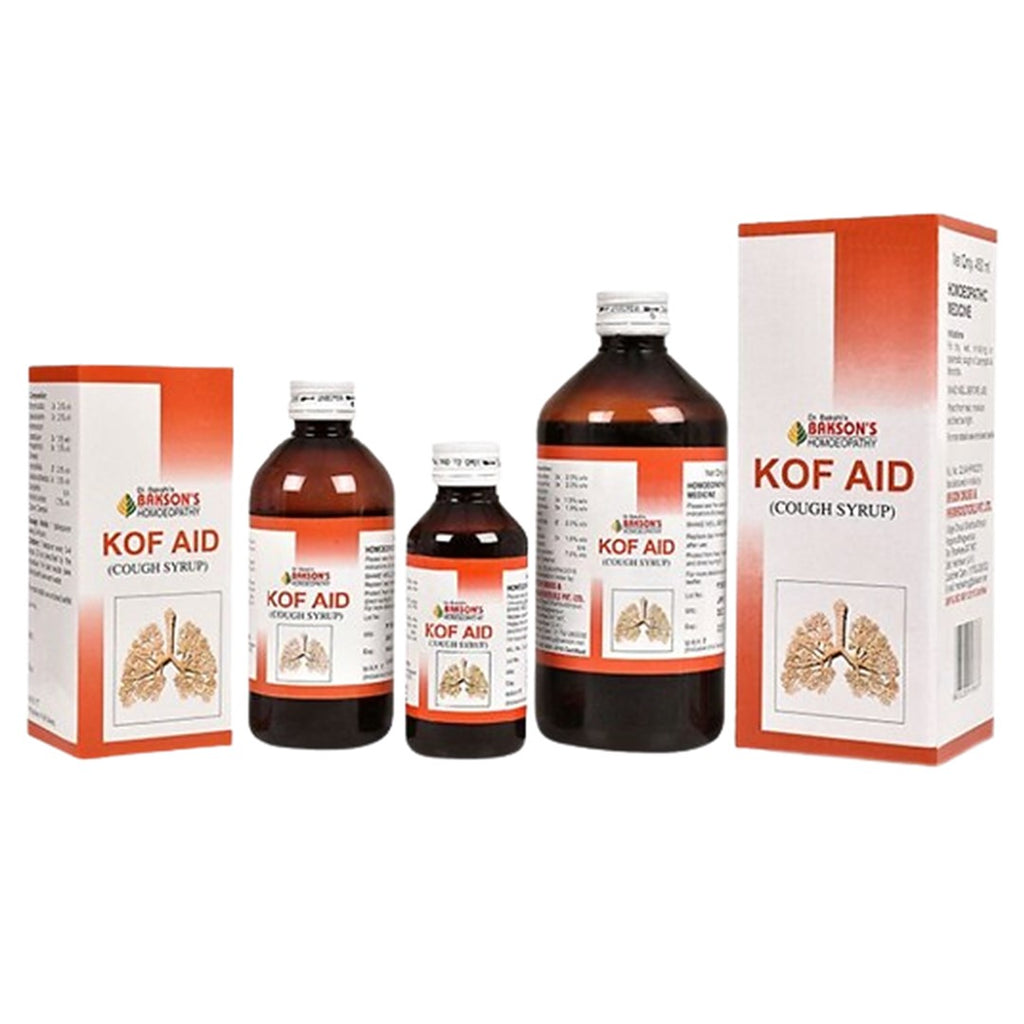 Bakson homeopathy Kof Aid Syrup for cough, expectorant