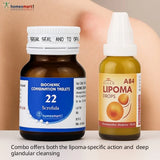 Two homeopathic medicine bottles on a neutral background