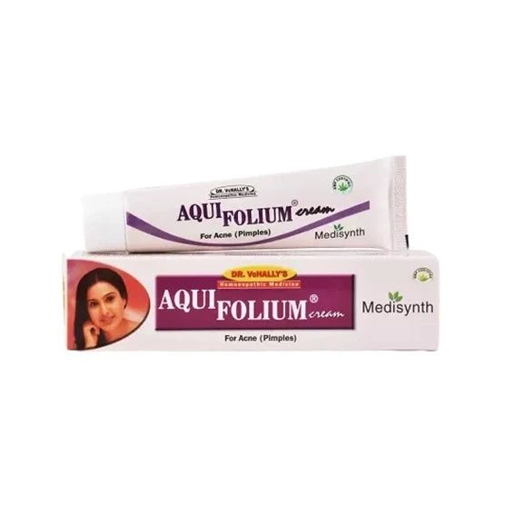 address skin imperfections with Medisynth Aquifolium Cream – a natural homeopathic solution that treats skin issues without harsh chemicals.