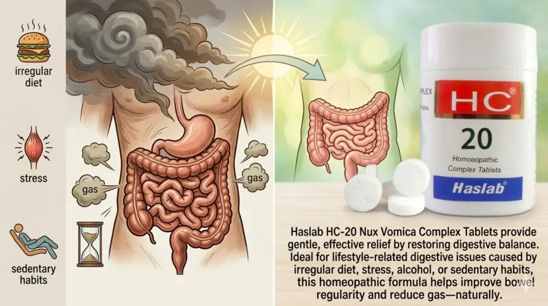 homeopathic remedy for chronic constipation, haslab constipation tablets price india, medicine for gas flatulence homeopathy, digestive tablets homeopathy india, nux vomica complex benefits, tablets for indigestion acidity homeopathy, haslab hc20 dosage uses, constipation relief tablets homeopathy, gut health tablets homeopathy