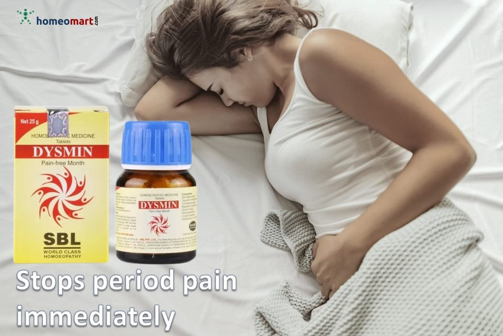 How to stop period pain immediately SBL dysmin tablets in homeopathy