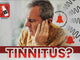 a brief video showing an aged man suffering ringing in ears and R191 tinnitus drops in background 