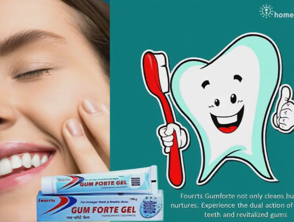 brief video showing healthy teeth and Gumforte Gel dental benefits 