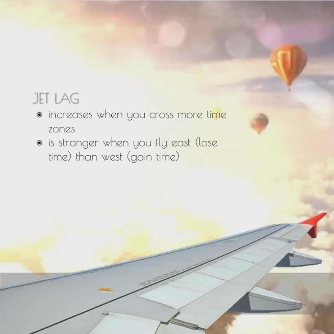 video showing a view from a plane and remedy for jet lag 
