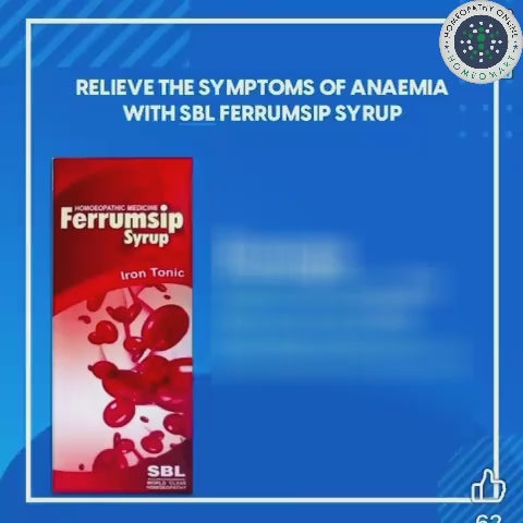 a 12 sec video showing homeopathy iron tonics like SBL ferrumsip, Ferum Plus, Haemorex and their benefits during pregnancy, lactation and heavy periods