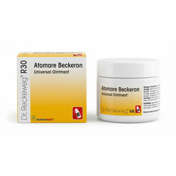 Dr Reckeweg R30, Reckeweg R30 Ointment, Atomare Beckeron Ointment, Universal Homeopathic Ointment, Homeopathic Pain Relief Ointment, Arnica Ointment Germany, Joint Pain Ointment, Muscle Pain Cream, Homeopathic Arthritis Cream, German Homeopathic Ointment