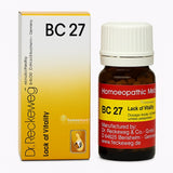 Dr. Reckeweg BC 27 homeopathic medicine bottle and packaging on a white background
