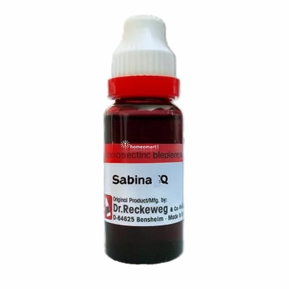 Bottle of Dr. Reckeweg Sabina Q on a white background