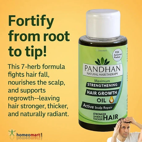 Dr. Raj Herbal Pandhan Hair Growth Oil – 7‑Herb Anti‑Breakage & Hair Regrowth Formula