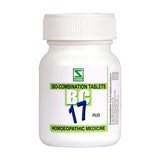 White bottle of Bio-Combination Tablets BC 17 on a white background