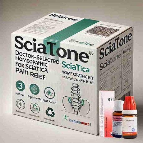 Homeopathy sciatica pinched nerve pain relief medicine kit