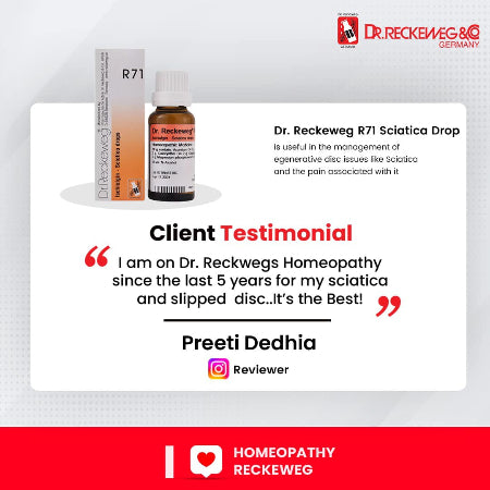 Customer review feedback on R71 homeopathy drops