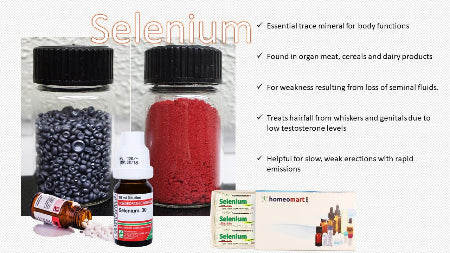 Selenium 3x 6x homeopathy health benefits