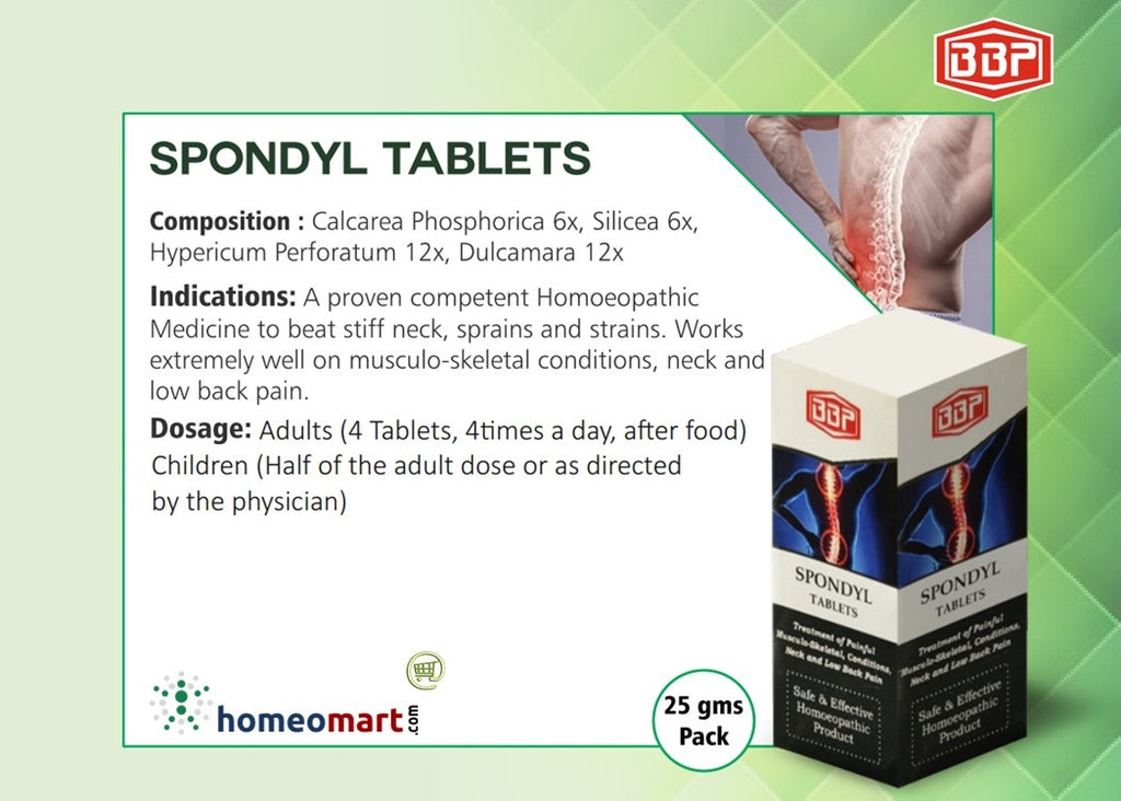 neck pain treatment at home spondyl homeopathy tablets
