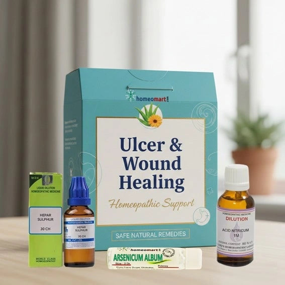 Homeopathic Ulcer & Wound Healing Support | 15 Remedies