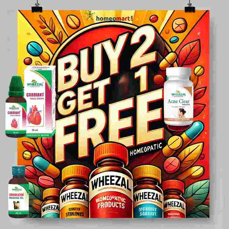 Exclusive Offer: Buy 2 Get 1 Free on All Wheezal Homeopathy Medicines