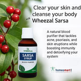 Experience the natural cleansing properties of Sarsaparilla in Wheezal sarsa syrup