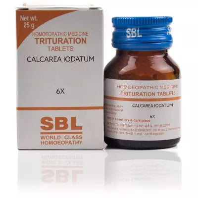 SBL Calcarea Iodata Homeopathy Trituration Tablets 3X, 6X