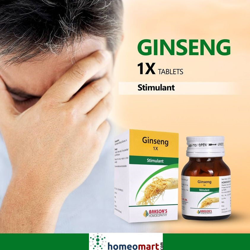 Bakson Ginseng tablets for stress, stimulant