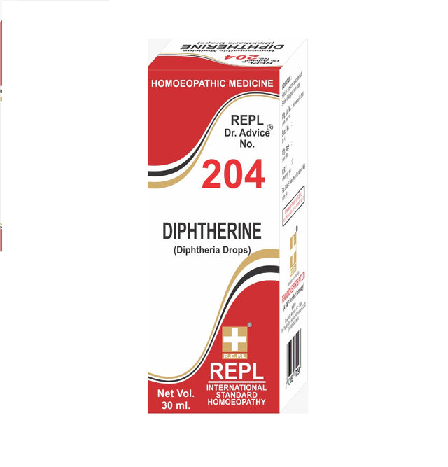 homeopathy REPL Dr Adv No 204 diphtherine drops 