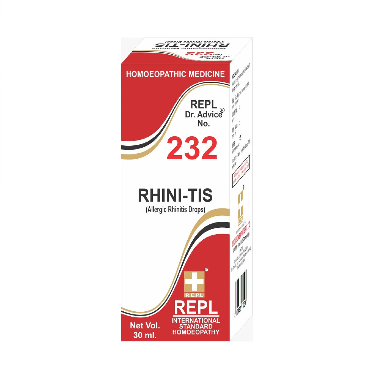 homeopathy REPL Dr Adv No 232  rhini-tis drops 