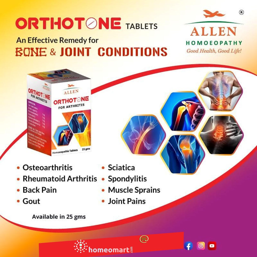 joint disease treatment homeopathic tablets orthotone