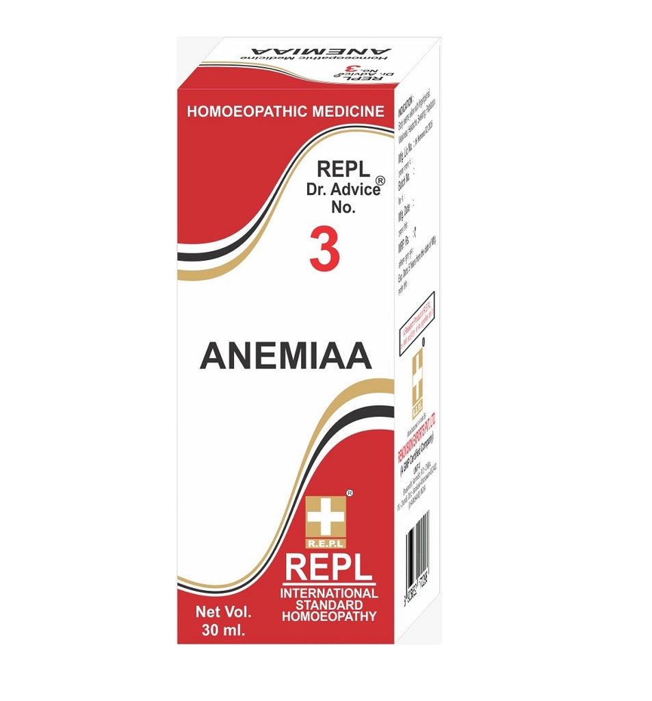 Homeopathy  REPL Dr. Adv. No. 3 (ANEMIA )