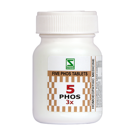 Schwabe Five Phos Tablets 3x, 6x. General Tonic for Nerves.