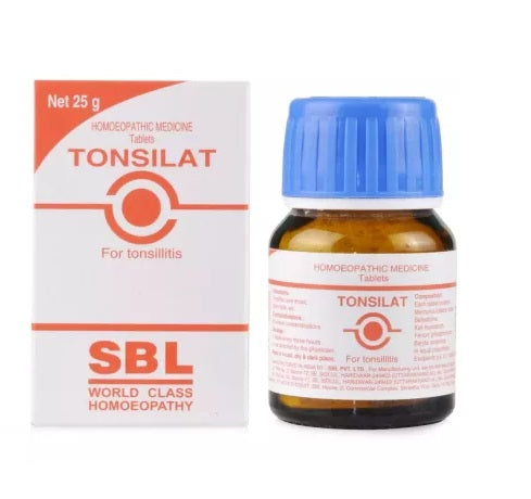 SBL Tonsilat Homeopathy Tablets for tonsillitis, sore throat, pharyngiti