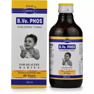 Hapdco B.Ve. Phos  homeopathy Children Tonic. Effective Solutions for Vitamin and Calcium Deficiencies