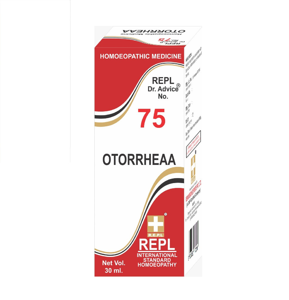homeopathy REPL Dr Adv No 75 otorrheaa drops