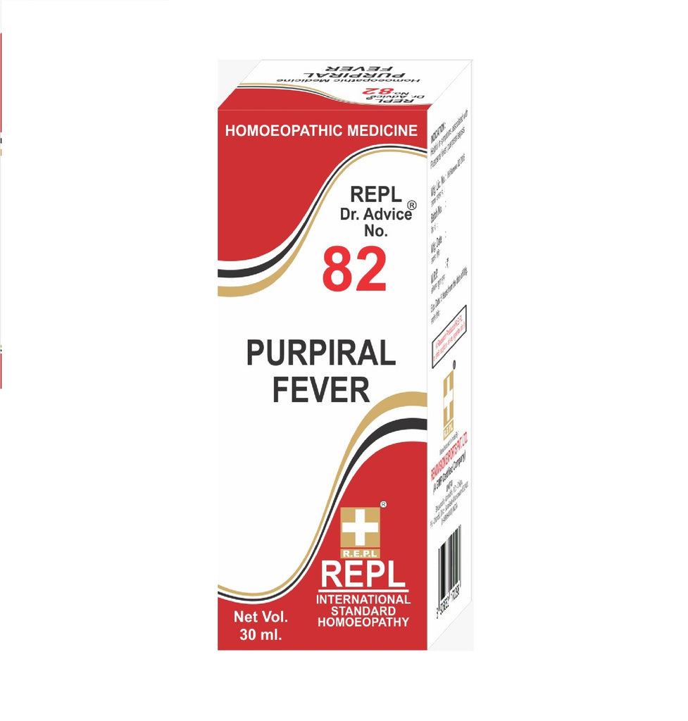 Homeopathy REPL Dr Adv No 82 purpiral fever drops 