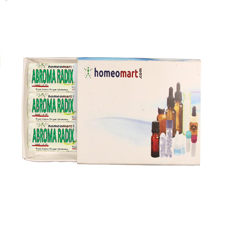 Abroma Radix Homeopathy 2 Dram Pills box