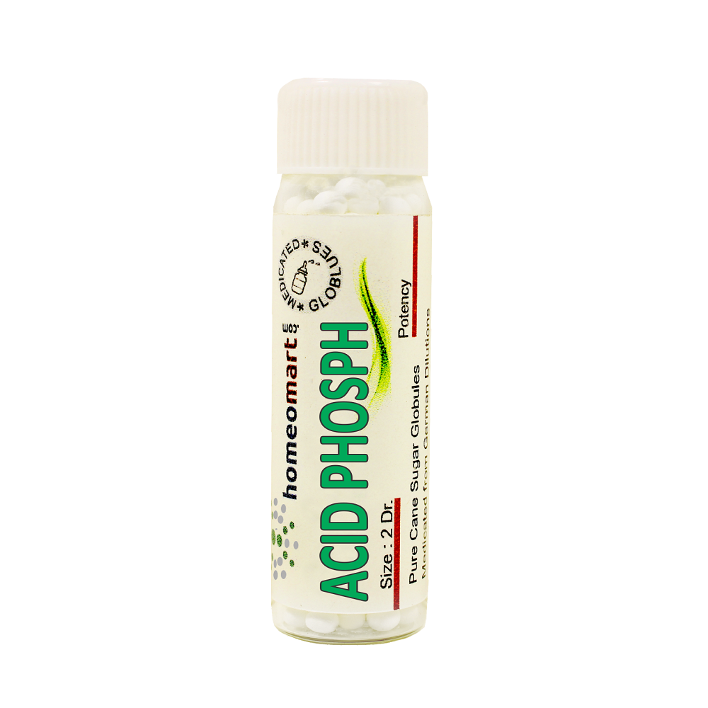 Acidum Phosphoricum Homeopathy 2 Dram homeopathy Pills 6C, 30C, 200C, 1M, 10M